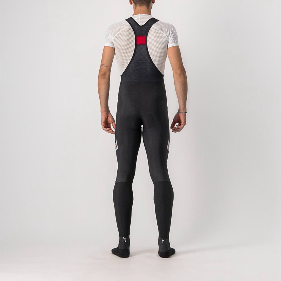 Colanti Cu Bretele Barbati Castelli VELOCISSIMO 5 Negrii Argintii | 01DPRSVLX