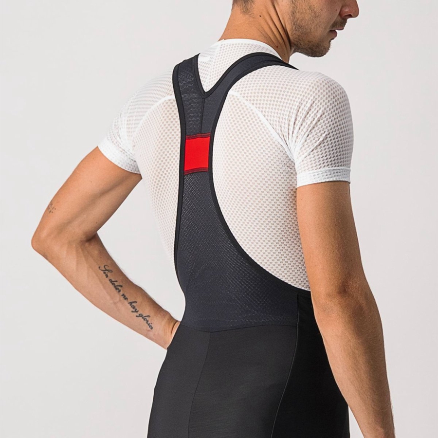 Colanti Cu Bretele Barbati Castelli VELOCISSIMO 5 Negrii Argintii | 01DPRSVLX