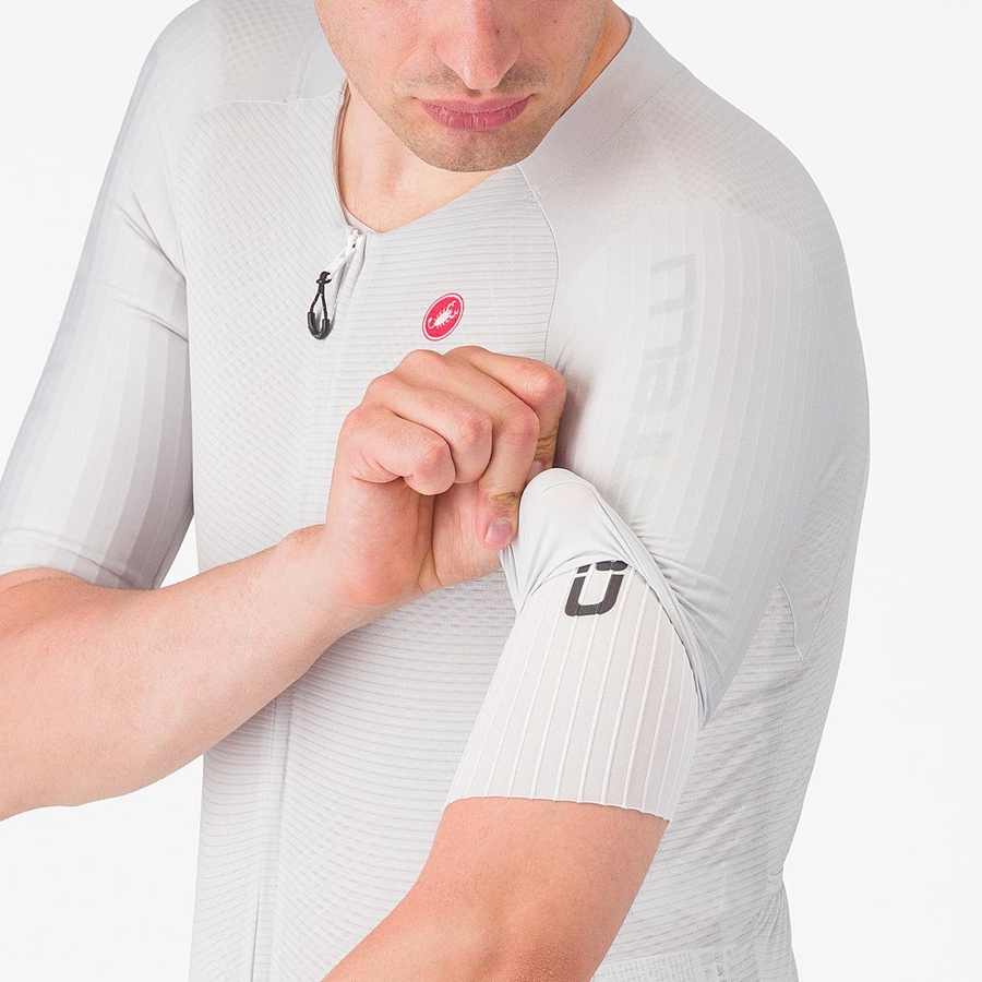 Costum De Viteză Barbati Castelli SANREMO BTW X2 Argintii Gri Visinii | 64CABYQDE