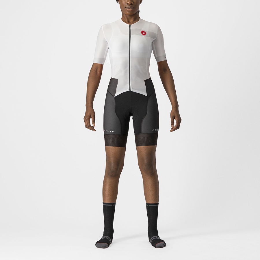 Costume Dama Castelli FREE SANREMO 2 W SHORT SLEEVE Albi Negrii | 63DNKSEWH
