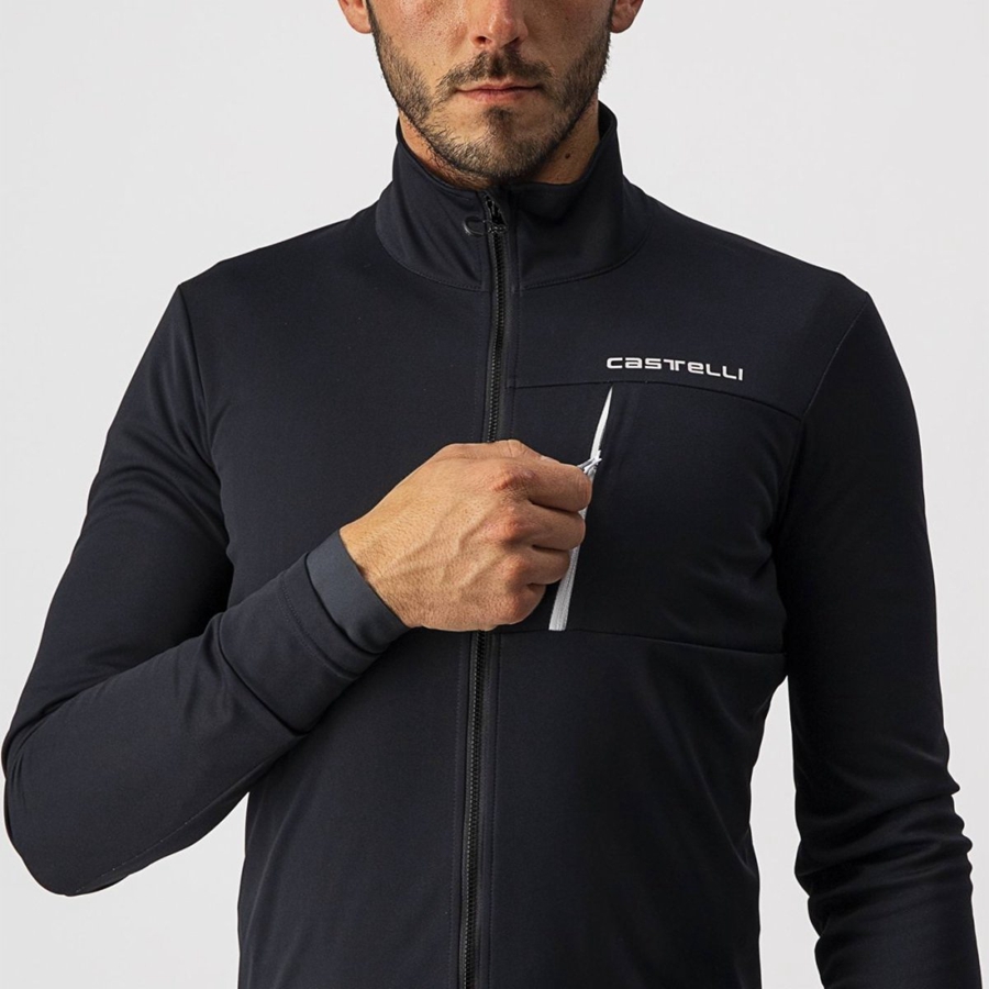 Geaca Barbati Castelli GO Negrii Albi | 19UNPIOQM