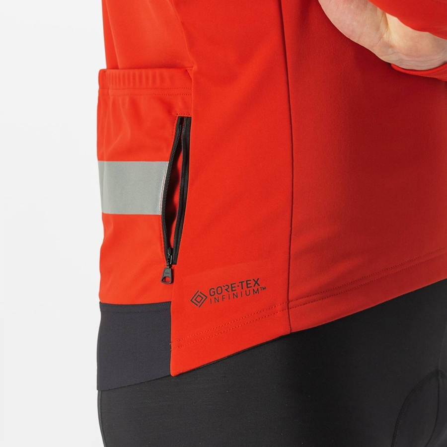 Geaca Barbati Castelli RADDOPPIA 3 Rosii Argintii | 79OIWQZED