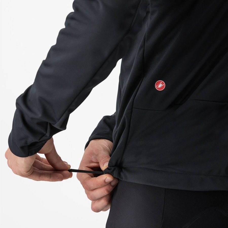 Geaca Barbati Castelli TRAIL HOODIE Negrii | 98XDZPVTM