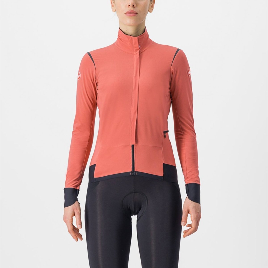 Geaca Dama Castelli ALPHA FLIGHT ROS W Rosii Negrii Negrii | 80IXRZPJE