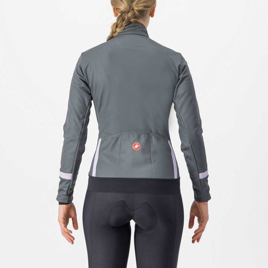 Geaca Dama Castelli DINAMICA 2 Gri Violet | 38VUFDCQS