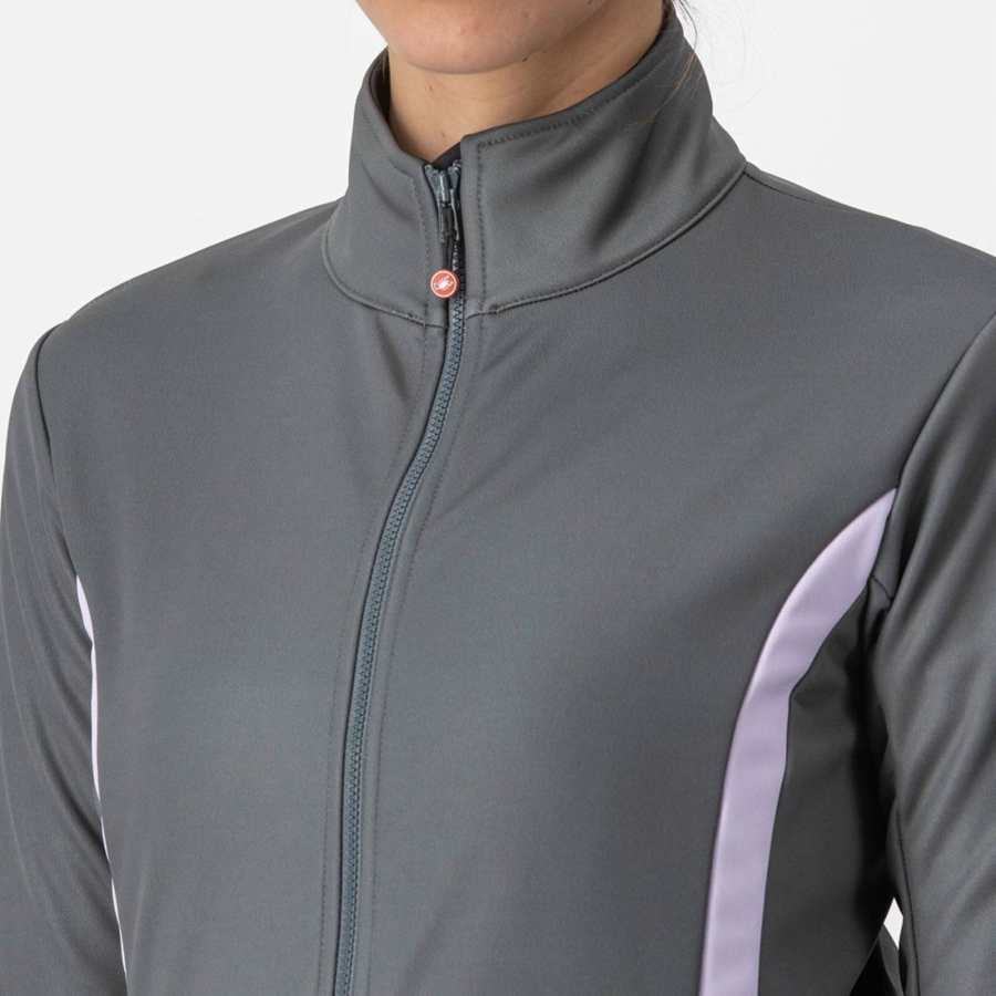 Geaca Dama Castelli DINAMICA 2 Gri Violet | 38VUFDCQS