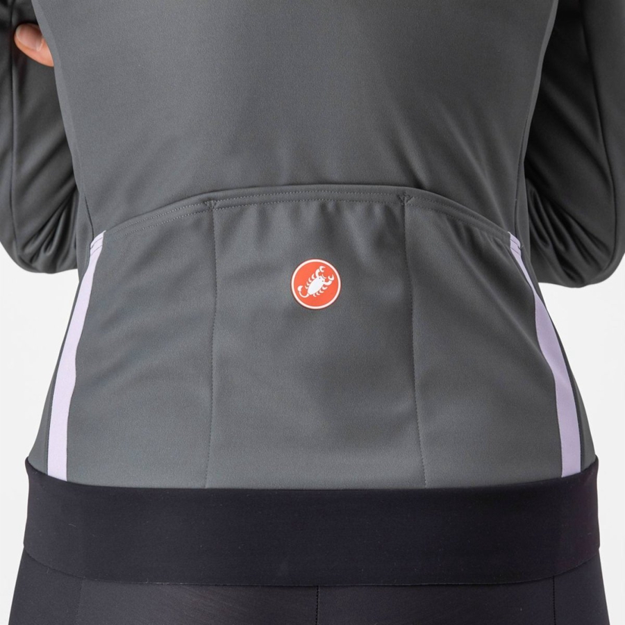 Geaca Dama Castelli DINAMICA 2 Gri Violet | 38VUFDCQS