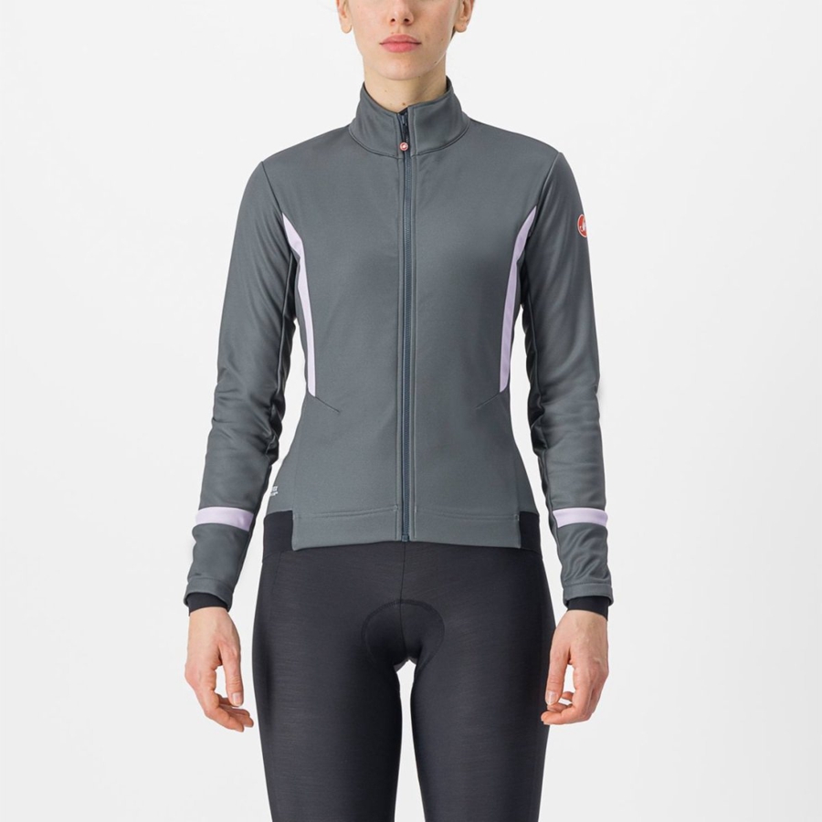 Geaca Dama Castelli DINAMICA 2 Gri Violet | 38VUFDCQS