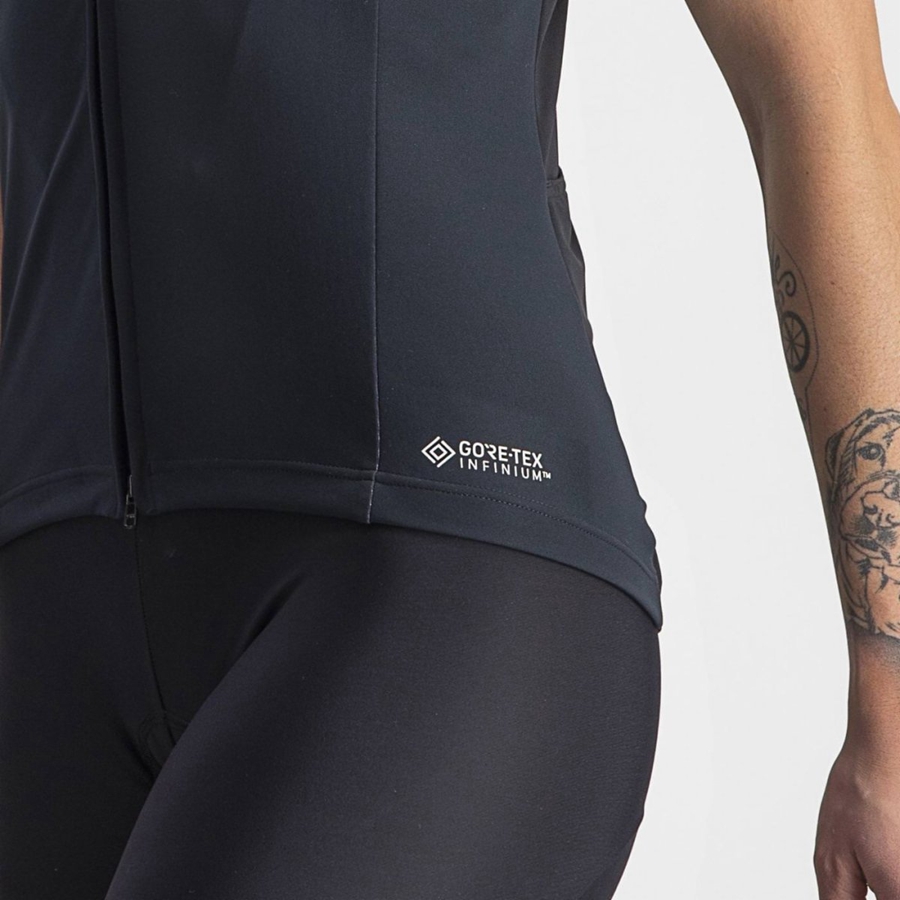Geaca Dama Castelli PERFETTO RoS 2W WIND Negrii | 91TSQPWVL
