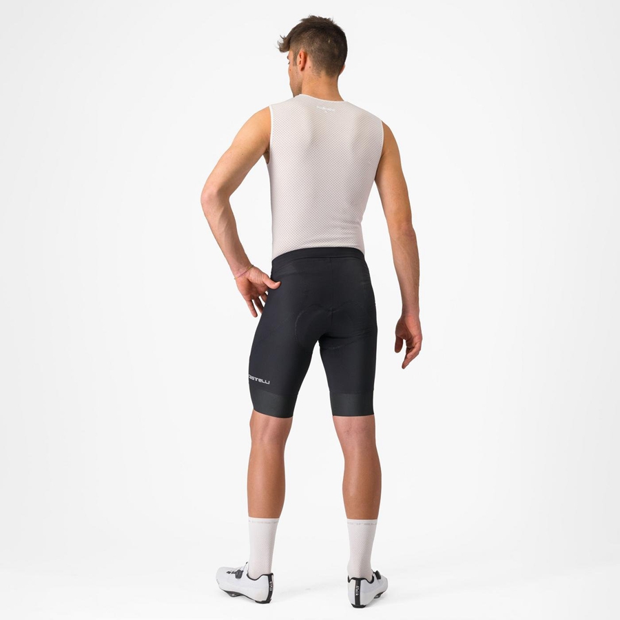 Pantaloni Scurti Barbati Castelli ENDURANCE 3 Negrii | 92YWQFKMS