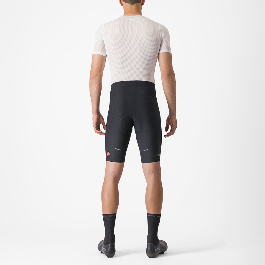 Pantaloni Scurti Barbati Castelli ESPRESSO Negrii | 09UECPTHO