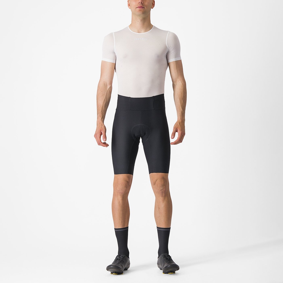 Pantaloni Scurti Barbati Castelli ESPRESSO Negrii | 09UECPTHO