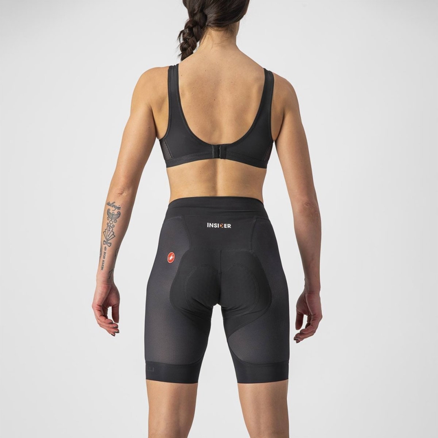 Pantaloni Scurti Dama Castelli INSIDER W Negrii | 37VLAGBUS