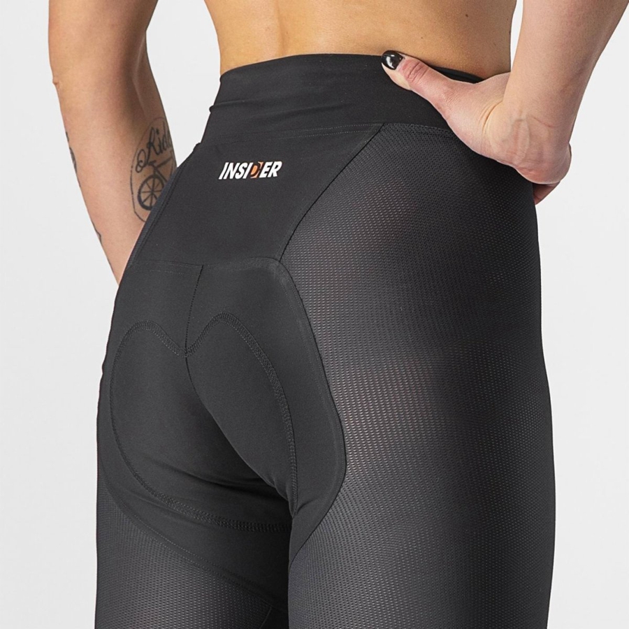 Pantaloni Scurti Dama Castelli INSIDER W Negrii | 37VLAGBUS