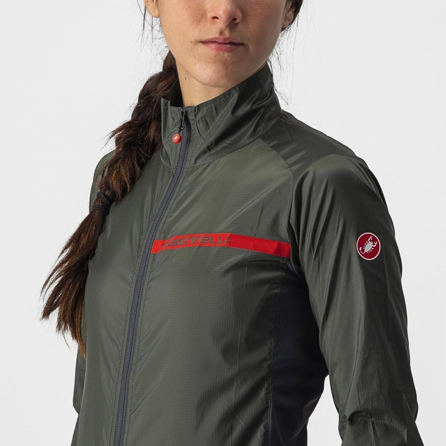 Protecţie Dama Castelli SQUADRA STRETCH W Verzi Gri Inchis | 67HVGACSE