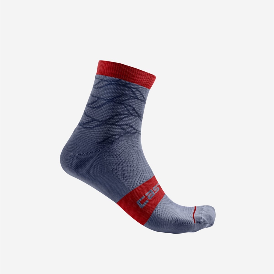 Sosete Dama Castelli CLIMBER\'S 3.0 12 CM Albastri | 91ZFYKRVH