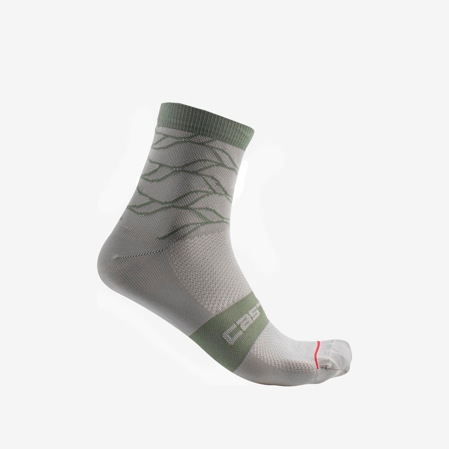 Sosete Dama Castelli CLIMBER\'S 3.0 12 CM Gri | 10FXQGUIJ