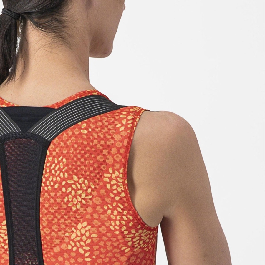 Strat De Baza Dama Castelli PRO MESH 4 W SLEEVELESS Portocalii | 98OYPRFMH