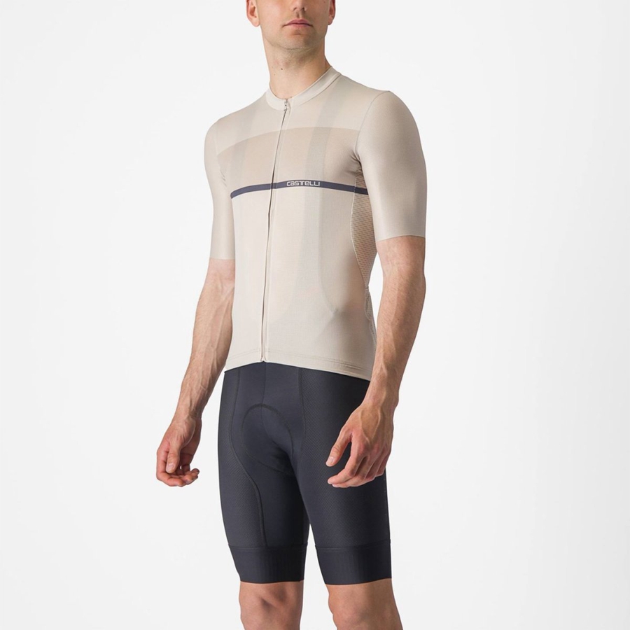 Tricou Barbati Castelli TRADIZIONE Argintii Albastri | 01OXLBFVJ