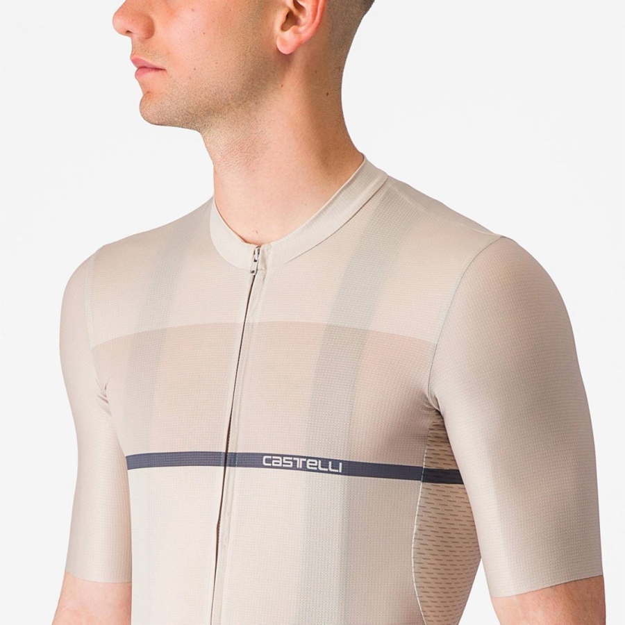 Tricou Barbati Castelli TRADIZIONE Argintii Albastri | 01OXLBFVJ