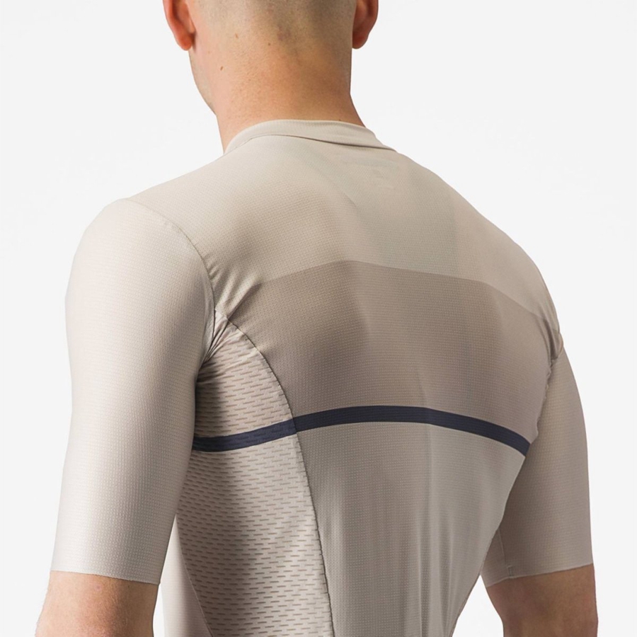 Tricou Barbati Castelli TRADIZIONE Argintii Albastri | 01OXLBFVJ