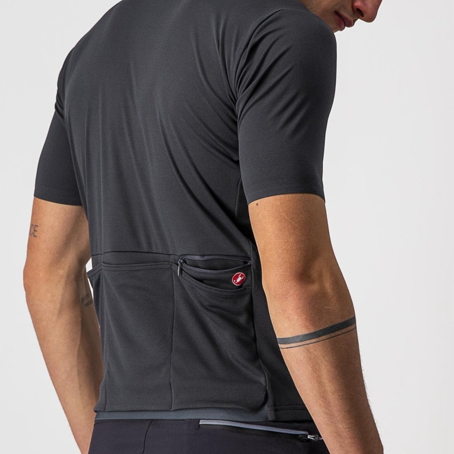 Tricou Barbati Castelli UNLIMITED ALLROAD Gri Inchis | 89MFQJVHD