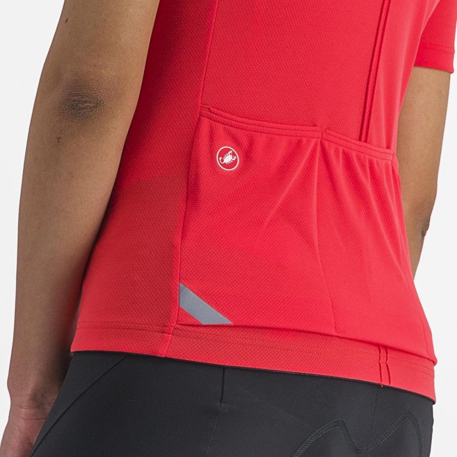 Tricou Dama Castelli ANIMA 4 Rosii | 23KGSOWDE