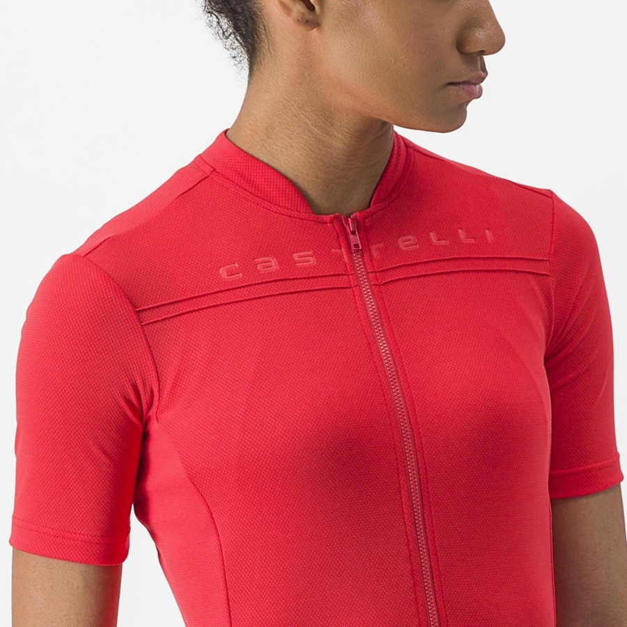 Tricou Dama Castelli ANIMA 4 Rosii | 23KGSOWDE