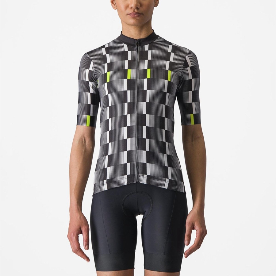 Tricou Dama Castelli DIMENSIONE Negrii Albi Verzi Deschis | 56FAGENWX