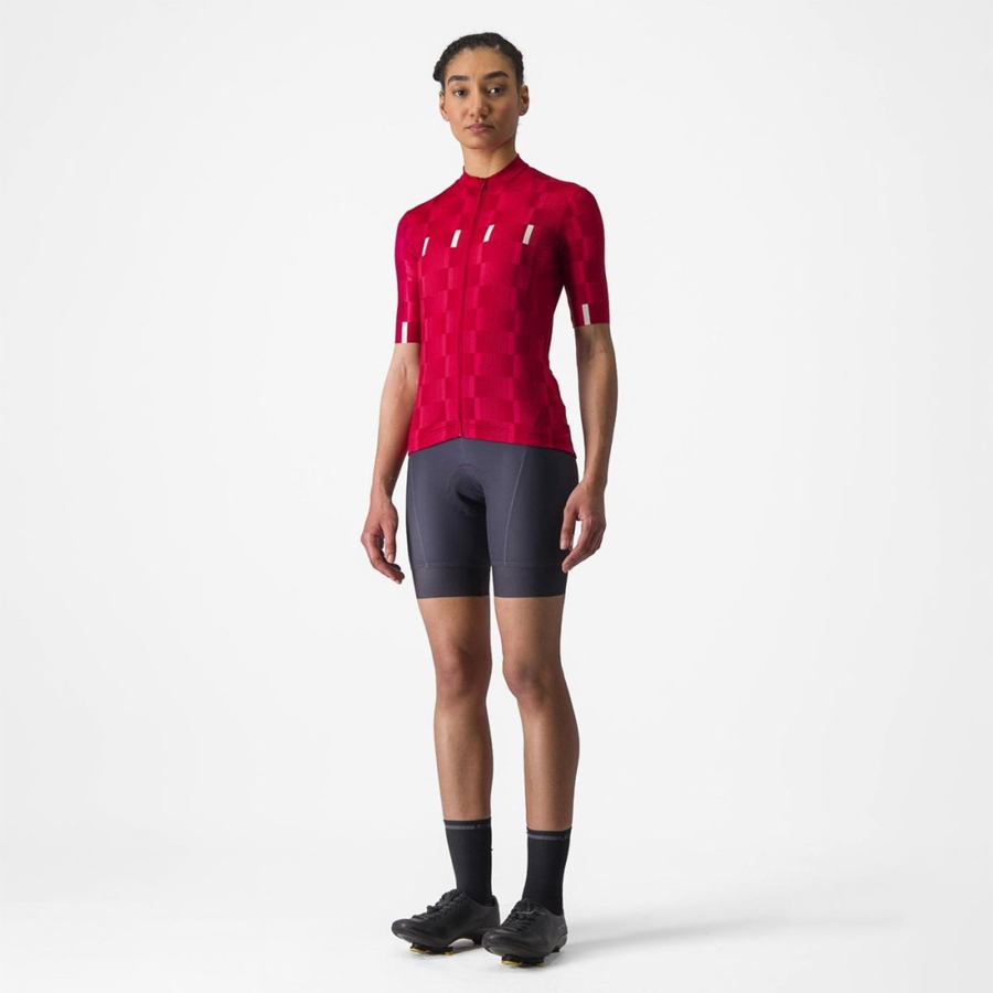Tricou Dama Castelli DIMENSIONE Rosii Albi | 29JWCOPAM
