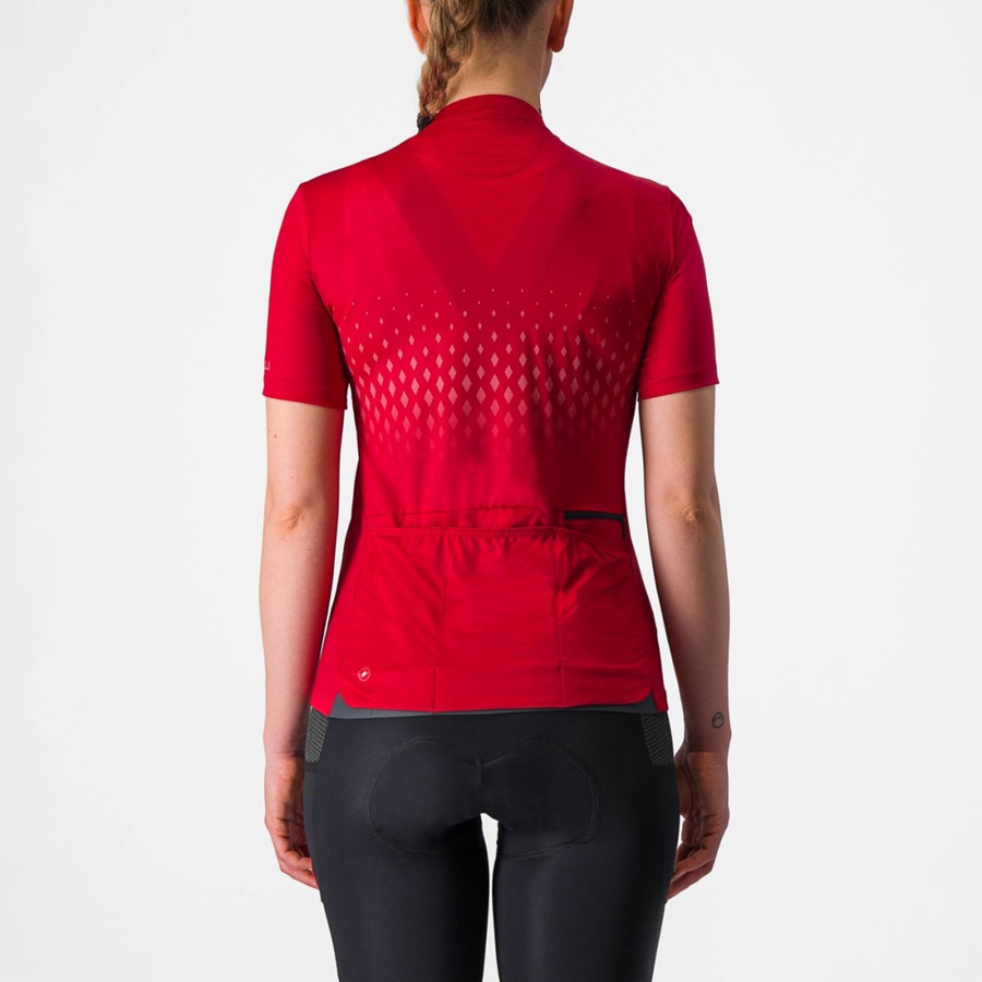 Tricou Dama Castelli UNLIMITED SENTIERO 3 Rosii Rosii | 60MCOIWHA