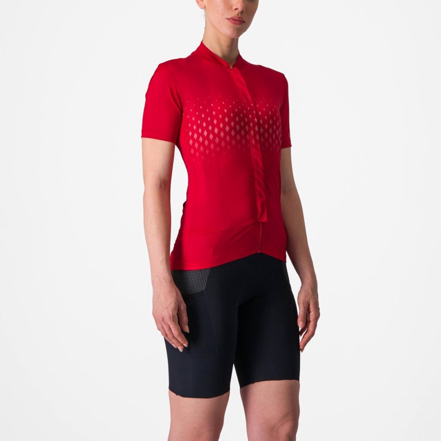 Tricou Dama Castelli UNLIMITED SENTIERO 3 Rosii Rosii | 60MCOIWHA