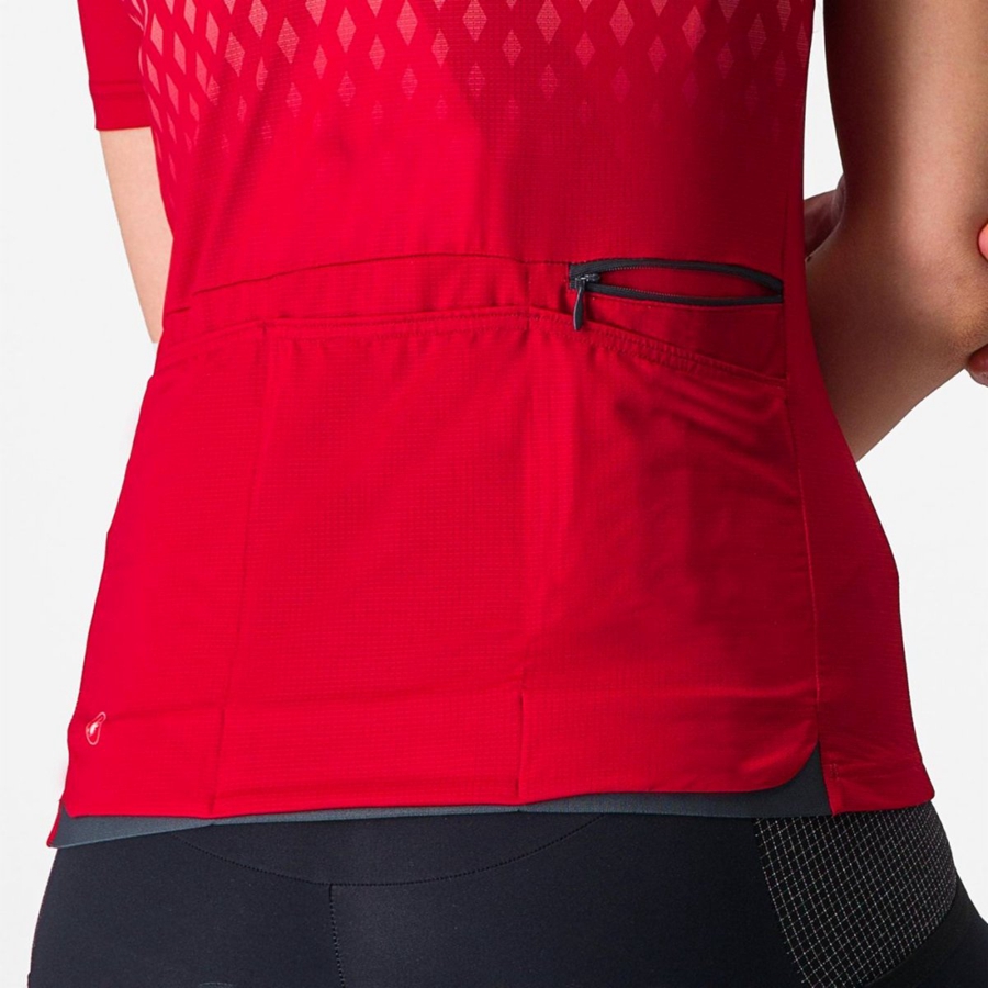 Tricou Dama Castelli UNLIMITED SENTIERO 3 Rosii Rosii | 60MCOIWHA