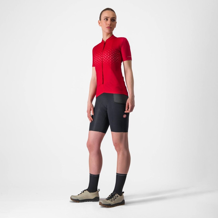 Tricou Dama Castelli UNLIMITED SENTIERO 3 Rosii Rosii | 60MCOIWHA