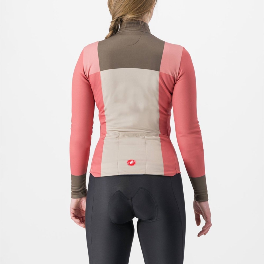 Tricou Dama Castelli UNLIMITED W THERMAL Rosii | 74KQGJIFV
