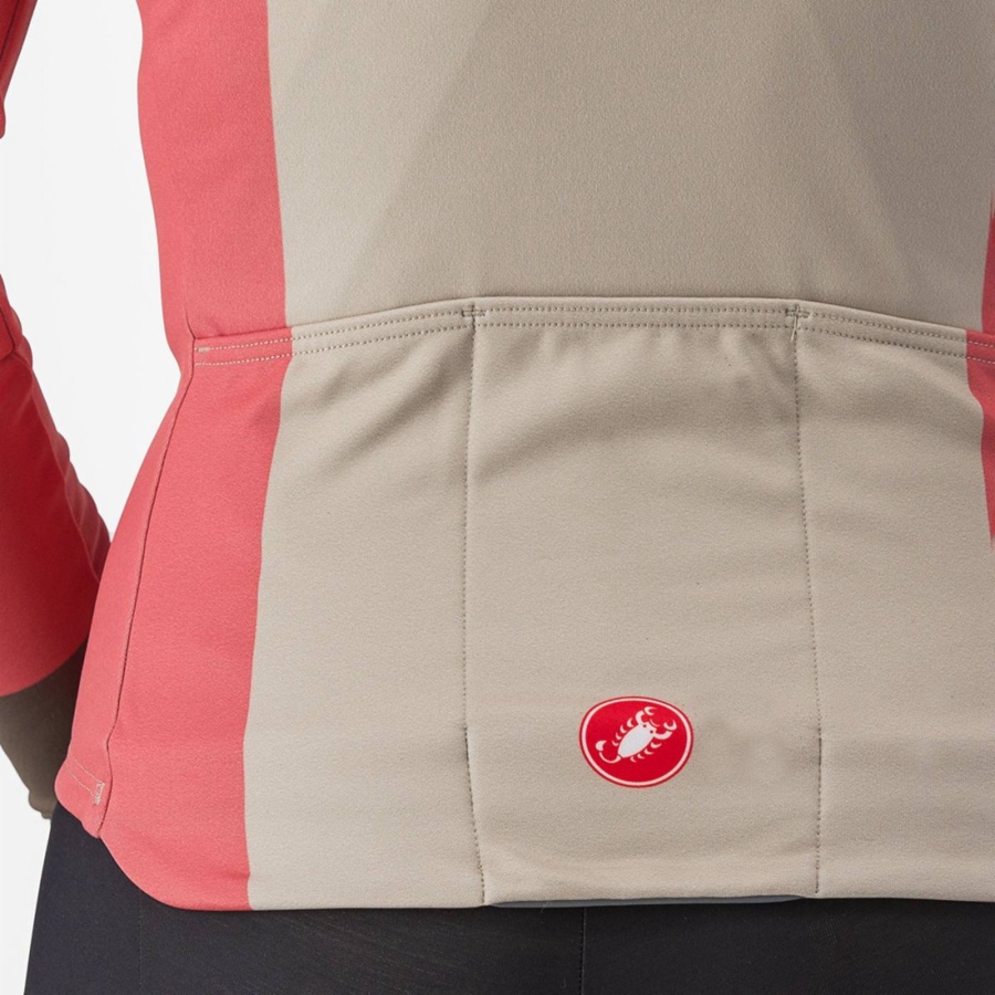 Tricou Dama Castelli UNLIMITED W THERMAL Rosii | 74KQGJIFV