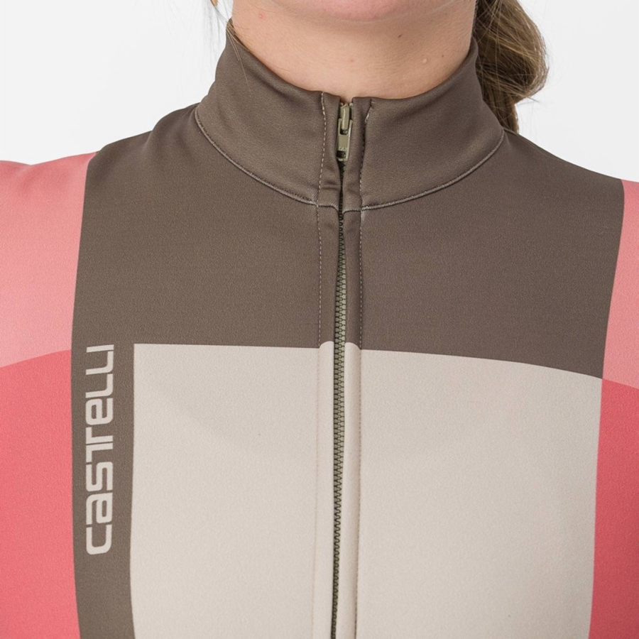 Tricou Dama Castelli UNLIMITED W THERMAL Rosii | 74KQGJIFV
