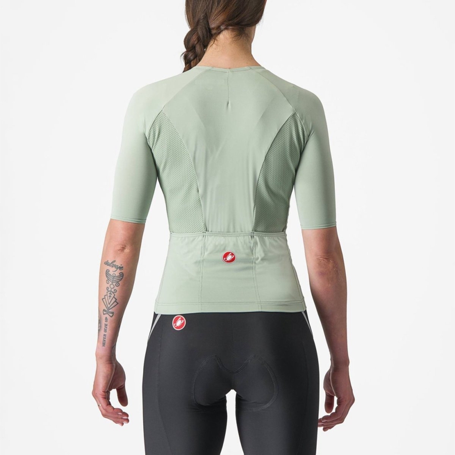 Tricou Dama Castelli VELOCISSIMA 2 Verzi Albastri | 18SGRJEWV