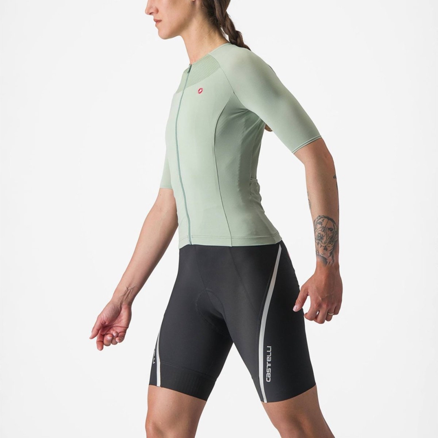 Tricou Dama Castelli VELOCISSIMA 2 Verzi Albastri | 18SGRJEWV