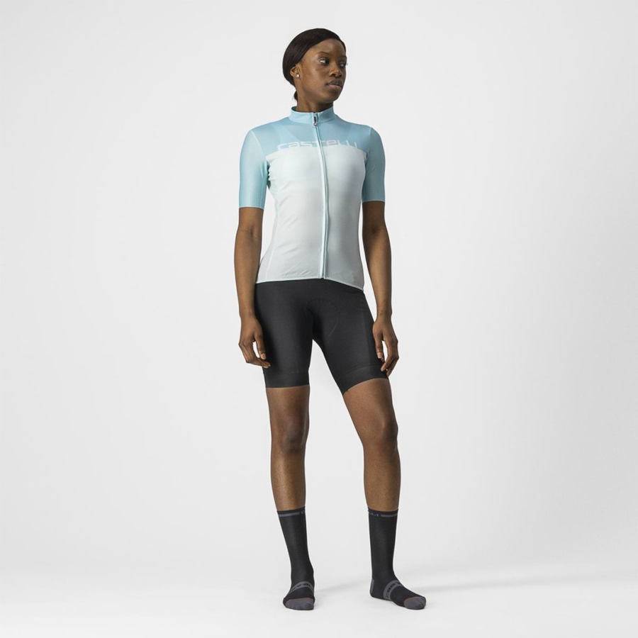 Tricou Dama Castelli VELOCISSIMA Albastru Deschis | 29UIJOCVX