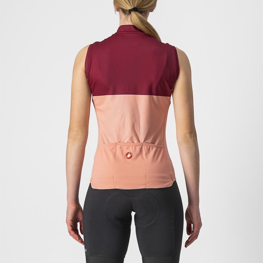 Tricou Dama Castelli VELOCISSIMA SLEEVELESS Roz Visinii | 10HCRTMDO
